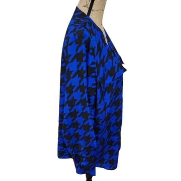 Calvin Klein blue and black Buffalo plaid button down Military shirt plus sz 0X - Picture 4 of 7